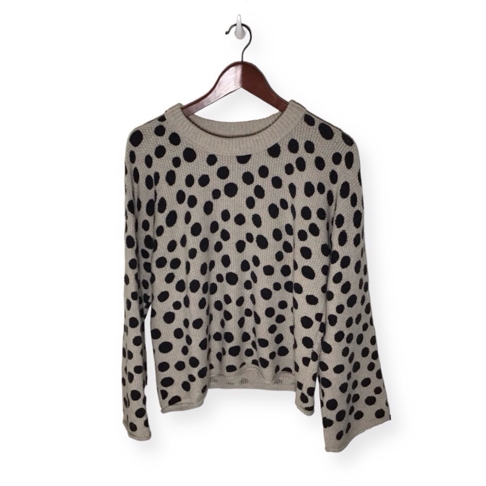 Madewell Leopard Dot Pullover Sweater Size Small.